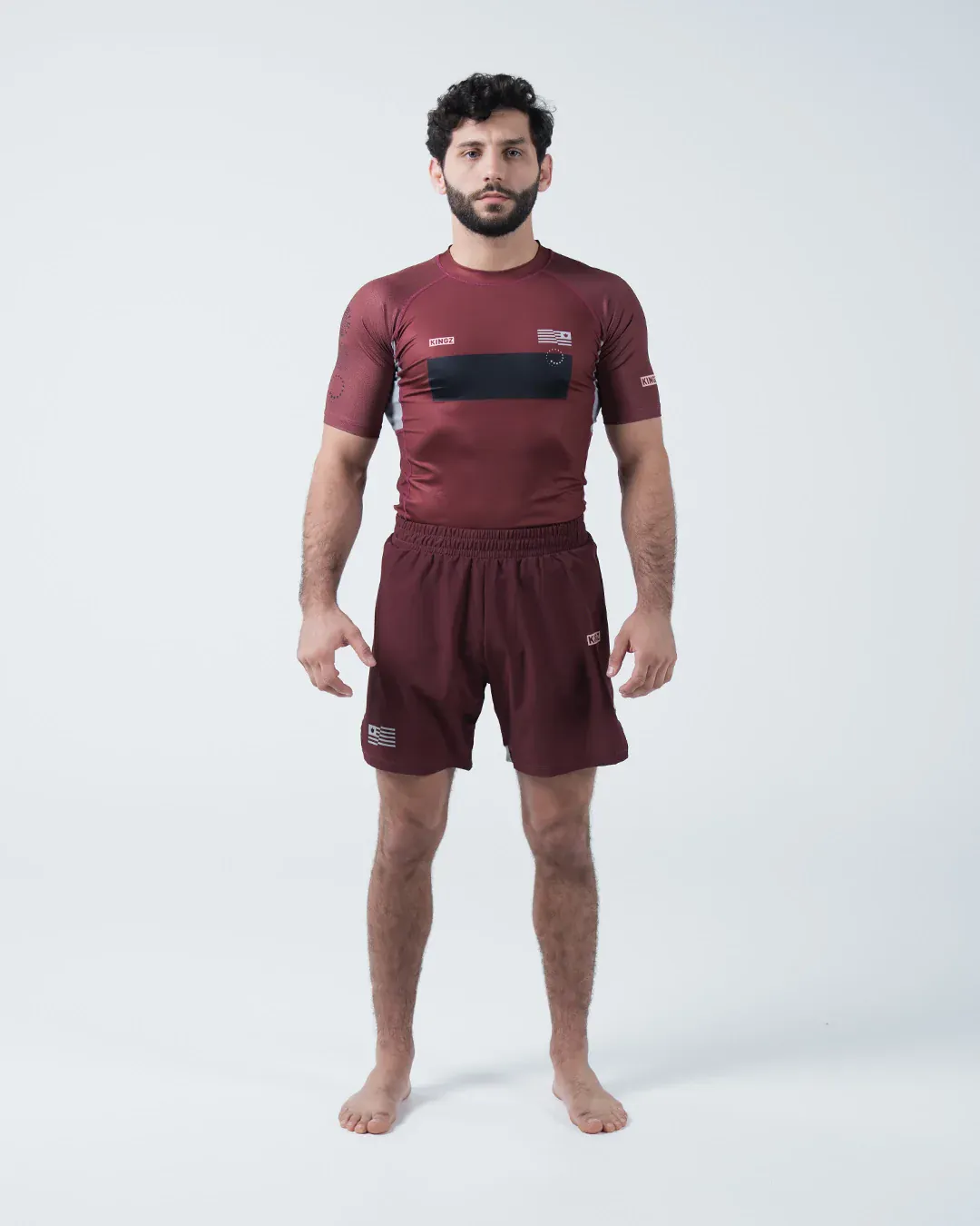 Trooper Rashguard - Maroon - Image 7