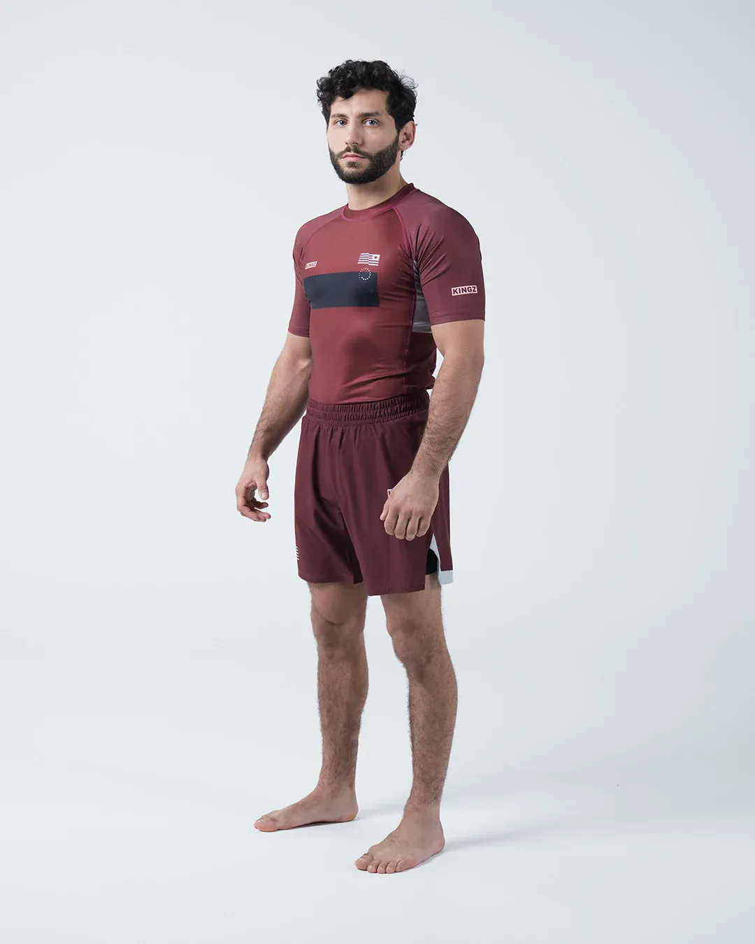 Trooper Rashguard - Maroon - Image 8